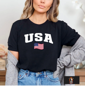 Camiseta con cuello redondo con la bandera de EE. UU., suéter universitario estilo preppy, camiseta estilo universitario, sudadera deportiva universitaria, estilo universitario de los años 90 - Product Image 6