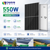 Panneaux solaires monocristallins PERC demi-cellules Jinko Tier 1 550-585W, module PV à 21,29 % d'efficacité, garantie 25 ans, pour système domestique