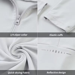 Fabricant de vêtements de sport personnalisés, t-shirt de compression fitness, coton premium, polyester, élasthanne, broderie, impression, OEM, ODM, faible MOQ - Product Image 4