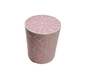 Table à tiroirs en os incrusté de la marque ILAHI, design moderne, détails en agate, rangement à trois niveaux, meuble portable pour la maison - Product Image 4