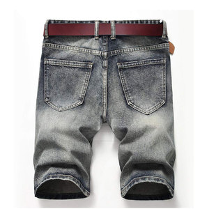 Fashion <b>Men</b> Distressed <b>Jeans</b> Shorts Washed Ripped Stretch Casual Short Comfortable Street Style Summer Clothing - Product Image 2