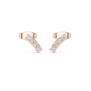 Boucles d'oreilles de fiançailles en or blanc 14 carats avec diamant rond cultivé en laboratoire pour femmes |   Nouveau diamant cultivé - Product Image 3