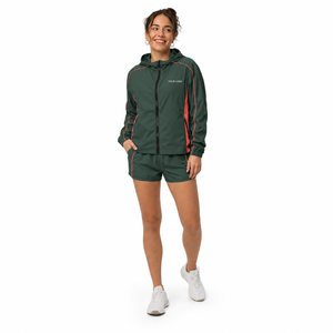 Custom Women's <b>Zip</b> Up Jacket <b>Shorts</b> Set Cargo <b>Pocket</b> Ripstop Shell Utility Embroidery Logo OEM Supplier - Product Image 2