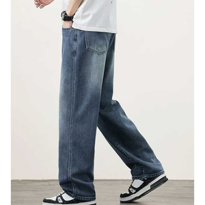 Jean en denim personnalisé pour homme, style streetwear, en coton, haute qualité, vente chaude pour un usage décontracté - Product Image 3