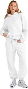Ladies Pullover Hoodie with Elastic Waist Pants Matching <b>Set</b> Stylish Athleisure Tracksuit Cozy Daily Wear Clothing Bulk Supply - Product Image 3