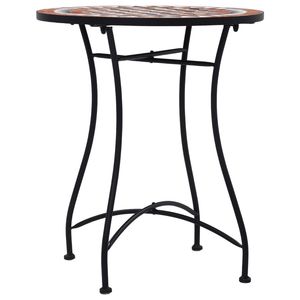 23.6 \ "tavolo da bistrot a mosaico in ceramica marrone - Product Image 2