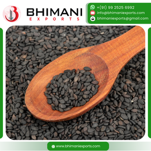 Semillas de Sésamo Negro Premium Frescas, Ricas en Nutrientes, Sin Cáscara, Contenido de Aceite 1-3.5mm, 25/30/50kg, Certificación APEDA, Envasado al Vacío - Product Image 3