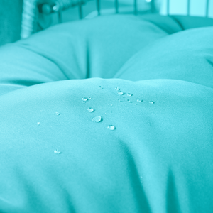 Sedia a dondolo blu per interni/esterni con sedia a dondolo in vimini e Patio elegante sedia da appendere per la casa o il giardino - Product Image 6