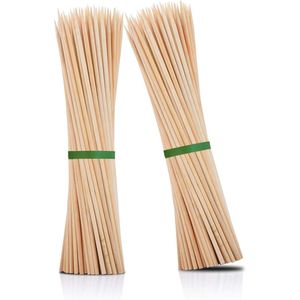 Spiedini Premium in Legno di Bambù da 10 Pollici per Kabob, Spessore 4mm, Bastoncini Rotondi per BBQ, 100 Pezzi - MSL166 - Product Image 1