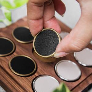Luxury Wooden Tic-Tac-Toe <b>Board</b> <b>Game</b> Set Premium Metal Tokens Classic Tabletop Strategy <b>Game</b> Coffee <b>Table</b> Decor Executive Office - Product Image 2