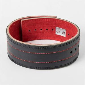 Venta caliente Unisex 10mm Powerlifting Gym Fitness Training Palanca Cinturón 4 \ "Ancho Nubuck Cowhide Custom Logo Hebilla Levantamiento de pesas - Product Image 2