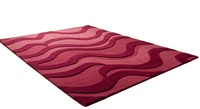 Preisgünstige Handgetuftete Wollteppiche Wellige Rosa Plüschteppiche für Wohnzimmer Schlafzimmer Exportqualität Handgefertigte Teppichsets