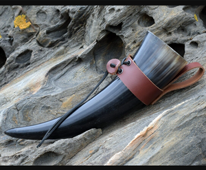 Cuerno Vikingo para Beber de la Mejor Calidad, Seguro para Alimentos, 100% Cuerno Medieval, Apto para Cerveza, Cuerno Natural de Búfalo, Buey o Vaca, para Reventa - Product Image 4