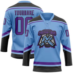 Maillot de hockey personnalisé pour équipe, 100 % polyester, décontracté, à manches longues, pull sportif avec impression par sublimation - Product Image 2