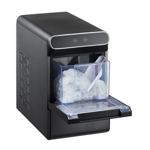 Macchina per Ghiaccio in Acciaio Inox 37lbs/24H con Funzione Autopulente, Cestello per Ghiaccio Masticabile e Alta Capacità - Product Image 1