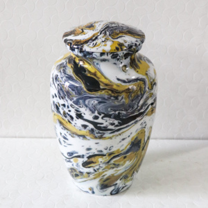 Fabricant d'urnes funéraires en métal personnalisées imprimées pour cendres humaines, urne en aluminium pour le stockage des cendres et des restes humains - Product Image 5