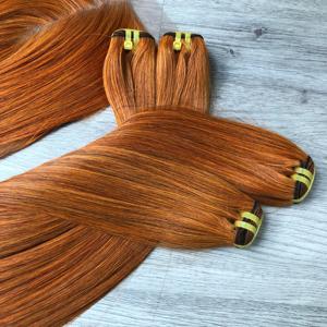 Orange Couleur 100% Vietnamien Cheveux Bruts Bundle En Gros Haute Qualité Os Droit Superbe Qualité 6by6 Fermeture à un Bon Prix - Product Image 6