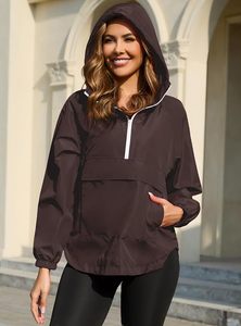 Packable Waterproof Raincoat Lightweight Rain Jacket, Running <b>Cycling</b> Hiking Windbreaker Pullover Jackets - Product Image 3