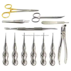 Kaneka Lot de 12 pinces à extraction dentaire pour ascenseurs Kit d'instruments Source d'alimentation manuelle pour la chirurgie buccale et chirurgicale - Product Image 1