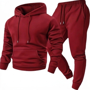 Conjunto de Sudadera con Capucha y Pantalones Deportivos de Algodón de Alta Calidad para Hombre, 2 Piezas, Estilo Urbano, Personalizado, de Lujo, Talla Grande - Product Image 4