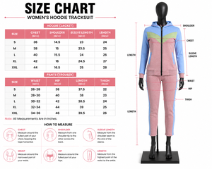 Ensemble de survêtement rose et bleu pour femme : veste zippée et pantalon de jogging – Tenue décontractée, sportive et d'entraînement - Product Image 5