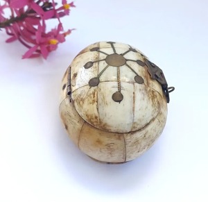 Boîte à bijoux artisanale avec incrustation d'os, fermoir en fer, design moderne et luxueux, écologique, couleur et logo personnalisables, boîte de rangement pour - Product Image 3