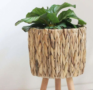 Juego de 2 Macetas de Jacinto de Agua de Alta Calidad al por Mayor, Soporte de Bambú para Decoración de Jardín - Product Image 3