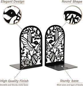 <b>Decorative</b> Heavy Duty <b>Book</b> Holders for Home Office Non Slip <b>Book</b> Stoppers for Heavy <b>Books</b> Stylish <b>Book</b> Shelf Organizer - Product Image 4