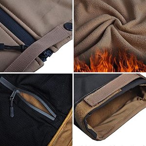 Mens Red Brown <b>Suede</b> Biker Bomber <b>Jacket</b> High Quality Winter Waterproof Windproof - Product Image 2