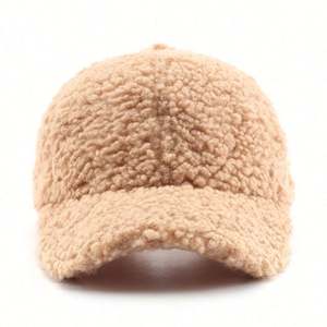 Casquette de baseball en polaire pour femme, couleur unie, chaude, pour l'automne et l'hiver, idéale pour les voyages en extérieur - Product Image 3
