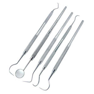 Kit de Examen Dental de Acero Inoxidable para Uso Profesional, Espejo para Blanqueamiento Dental, Pinzas, Instrumentos Básicos Quirúrgicos - Product Image 2