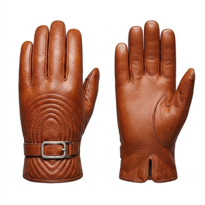 Genuine Leather Dressing <b>Gloves</b> Stylish And Lightweight Design For Daily Wear And Seasonal Fashion - Product Image 1