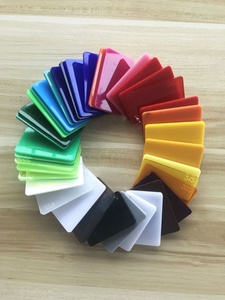 Feuille vierge en résine acrylique écologique colorée, formes irrégulières rouge, jaune, blanc, design artistique, cadeau d'affaires, papeterie de bureau - Product Image 6