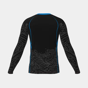 BJJ Rash Guard for Men Long Sleeve MMA Grappling Breathable UPF50+ Sweat Management Training Wear Europe USA Market - Product Image 4