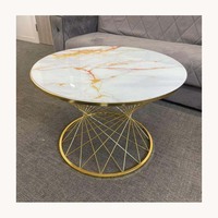 Table basse élégante en verre et métal, nouvelle conception, personnalisable, de luxe, pour salon, mobilier de maison, très demandée.