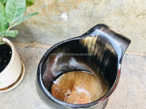 Taza de Cuerno de Búfalo Hecha a Mano, Imitación Antigua, Material Orgánico, Forma Natural, Impermeable, Libre de BPA, Precio Bajo Directo de Fábrica - Product Image 3