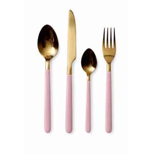 Superbe ensemble de couverts en métal avec manches bleu ciel, de haute qualité, lavable au lave-vaisselle, pour la maison, les hôtels, les mariages, la vaisselle de dîner - Product Image 2