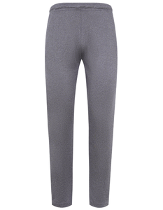 Pantalon de survêtement gris slim fit en coton pour homme, taille élastique, décontracté, respirant, en tissu tricoté, idéal pour l'automne - Product Image 3