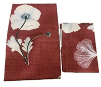 Parure de lit double 4 pièces moderne en polyester tissé imprimé de haute qualité, écologique, personnalisable, toutes saisons