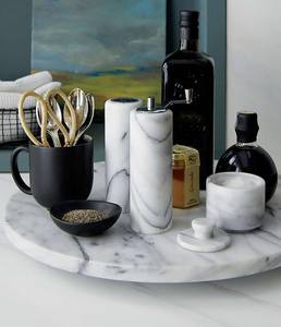 Platine en marbre Lazy Susan pour l'organisation de la cuisine et du garde-manger - Product Image 5