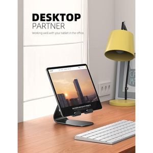 Adjustable Desktop <b>Tablet</b> <b>Stand</b> Compatible with iPad 2018 Pro 9.7 10.5 Ai-Gift for Convenient PC Holding - Product Image 2