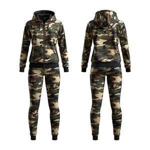 Survêtement de sport pour femmes à imprimé camouflage numérique - Product Image 3