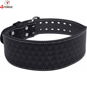 Premium Leather Powerlifting Belt Gym Training Belt Heavy Duty Adjustable Back Support Factory OEM Custom Logo Supplier - Product Image 1