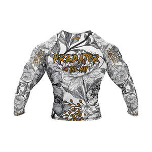 Lightweight Sublimation Print Full <b>Sleeve</b> Rash Guard Custom Logo Quick Dry Breathable Unisex Sports Rash Guard for Running - Product Image 2