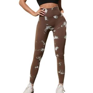 เลกกิ้งออกกำลังกายสำหรับผู้หญิงกางเกงเลกกิ้งออกกำลังกายผ้าไนลอนสแปนเด็กซ์ออกแบบได้ตามต้องการมี2025ใหม่ - Product Image 1