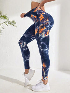 Leggings Deportivos con Estampado Tie Dye, Compresión, Cintura Alta, Pantalones de Yoga Sin Costuras para Mujer 2026 - Product Image 2