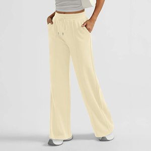 Women <b>Oversized</b> <b>Sweatpants</b> Heavy Fleece Loose Jogger Pants Cozy Winter Lounge Bottoms High Waist Custom Clothing OEM ODM - Product Image 2