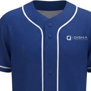 Camiseta de Béisbol Personalizada para Hombre, con Botones, Manga Corta, Ligera, Transpirable, Anti-UV, para Equipo de Béisbol - Product Image 3