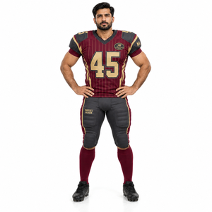 Conjunto de Pantalones y Camiseta de Fútbol Americano Sublimados Personalizados Profesionales, Ligeros, de Spandex/Poliéster, Antibacterianos - Product Image 2