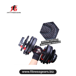 Guantes de Levantamiento de Pesas JUST FITNESS GEARS de Cuero PU, Medios Dedos, Correa de Muñeca Ajustable, Ligeros, de Secado Rápido, para Ciclismo Deportivo - Product Image 2